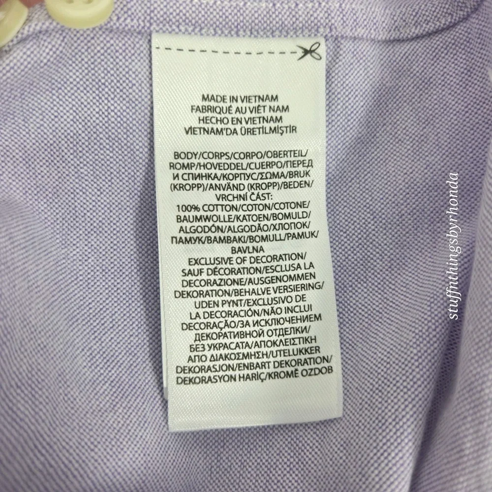 Polo Ralph Lauren Light Purple Short Sleeve Button Down Shirt Mens Sz 2X -‎ EUC
